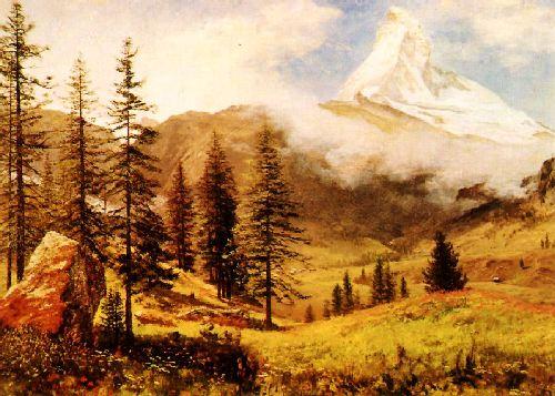 Albert Bierstadt The Matterhorn France oil painting art